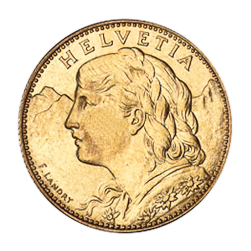 Vreneli - Schweiz 10 SFR - Goldmünze