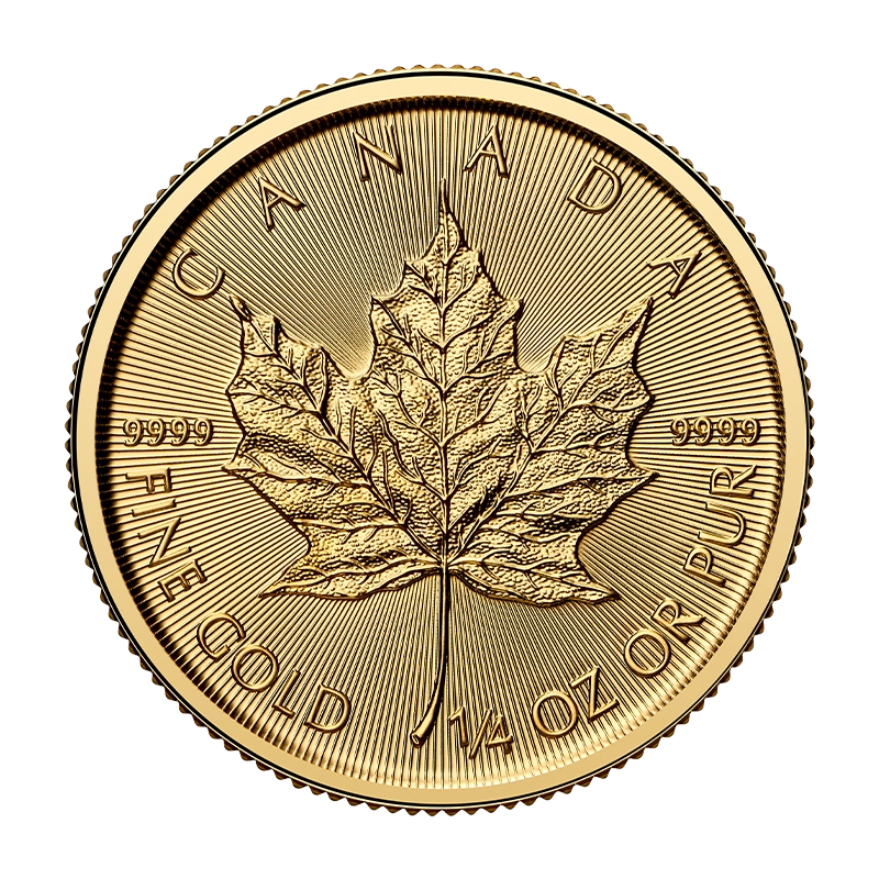 Maple Leaf - Canada 1/4 oz gold coin