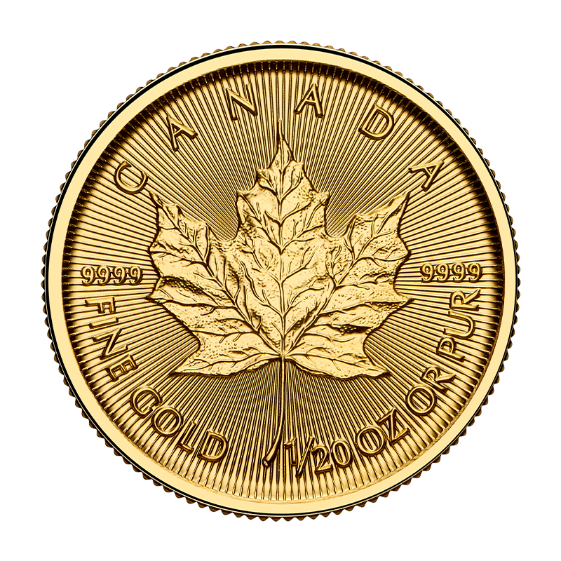 Maple Leaf - Canada 1/20 oz gold