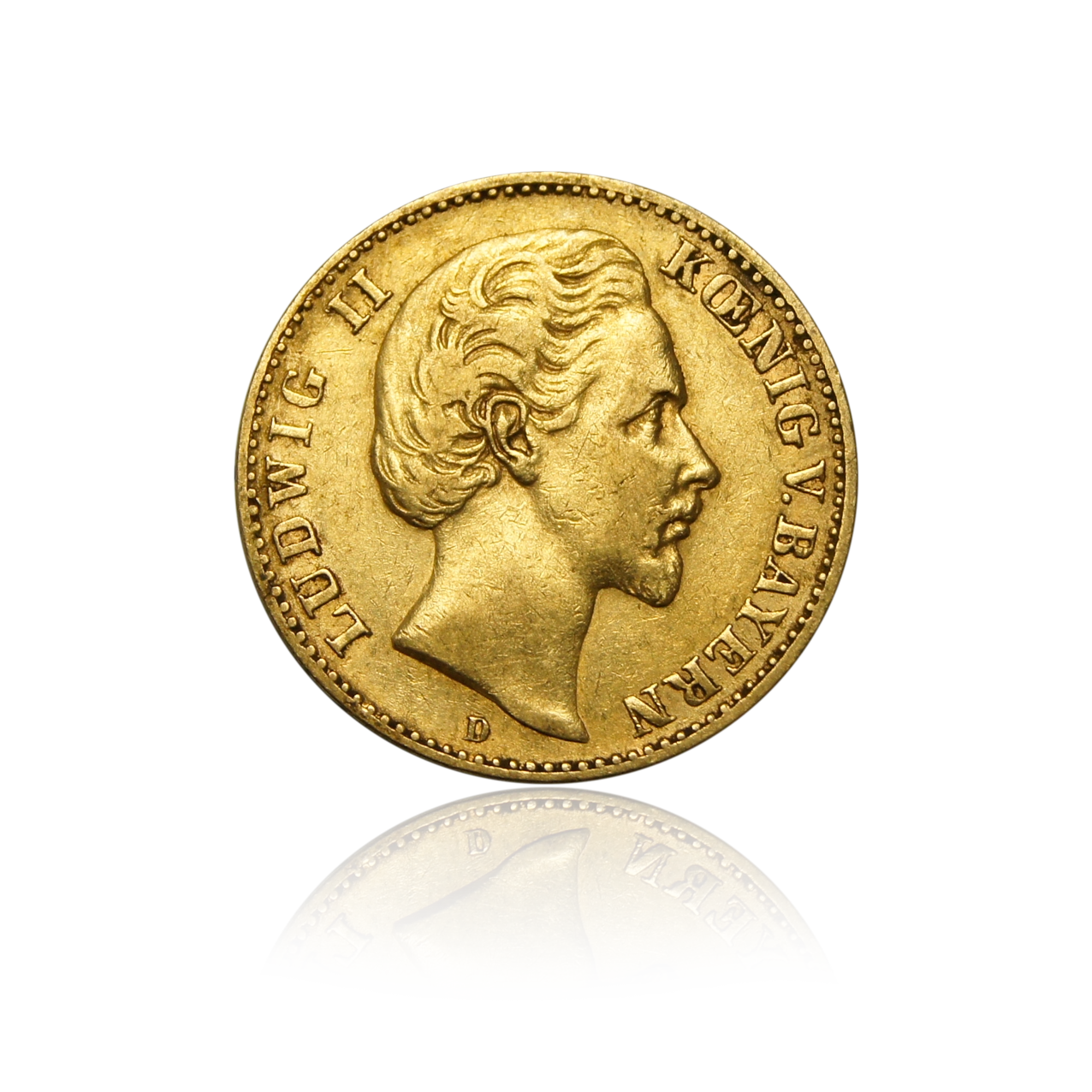 Ludwig II - 10 Mark gold coin