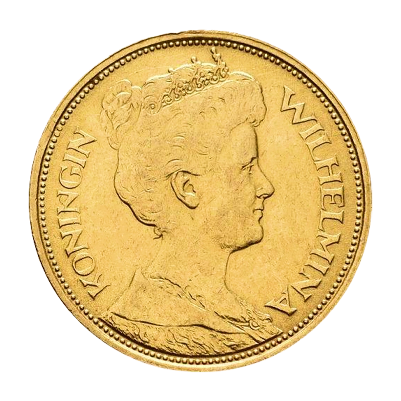 Wilhelmina 1912 - Niederlande 5 Gulden Goldmünze