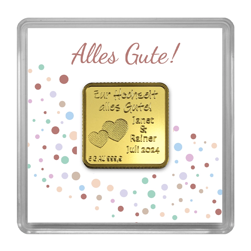 Beispiel Gravurbarren Hochzeit