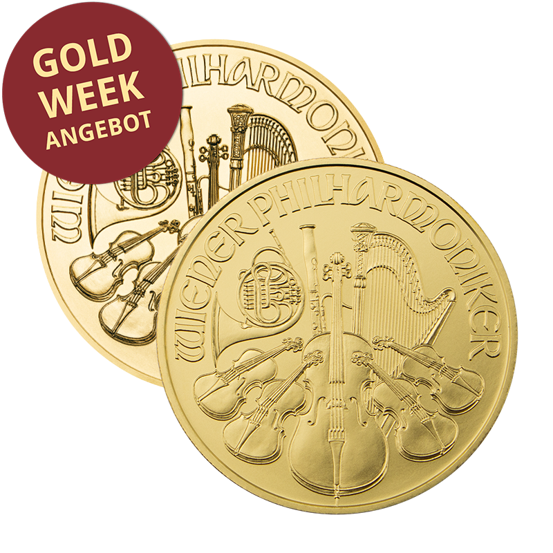 Wiener Philharmoniker - Österreich 1 oz Goldmünze diverse Jahrgänge