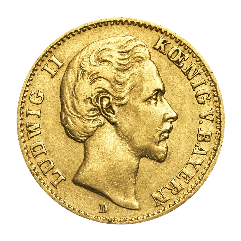 Ludwig II (Bayern) - 10 Mark Goldmünze