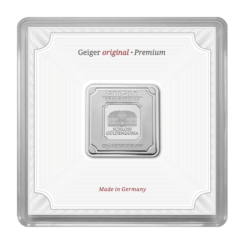 Silver Bar Geiger original - 20 g .999 in Capsule