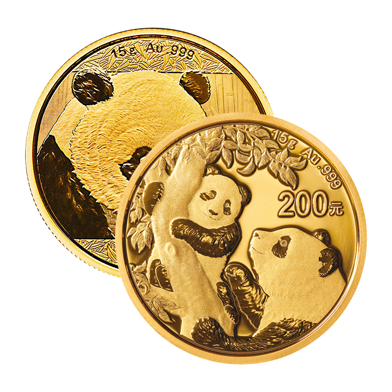 Panda (various Years) - China 15 g gold coin