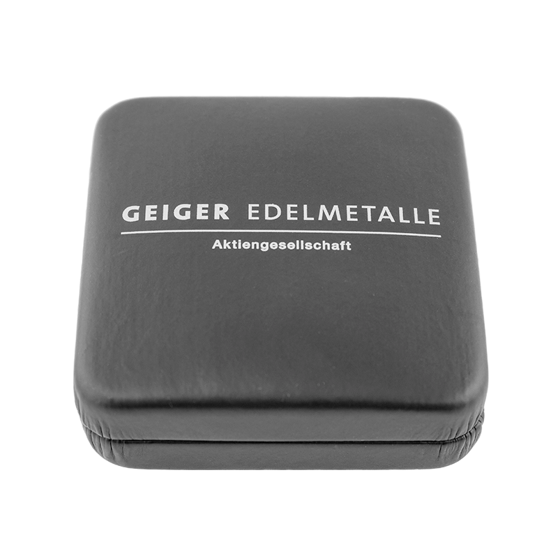 Etui "Universal" klein mit Logo der Geiger Edelmetalle, schwarz