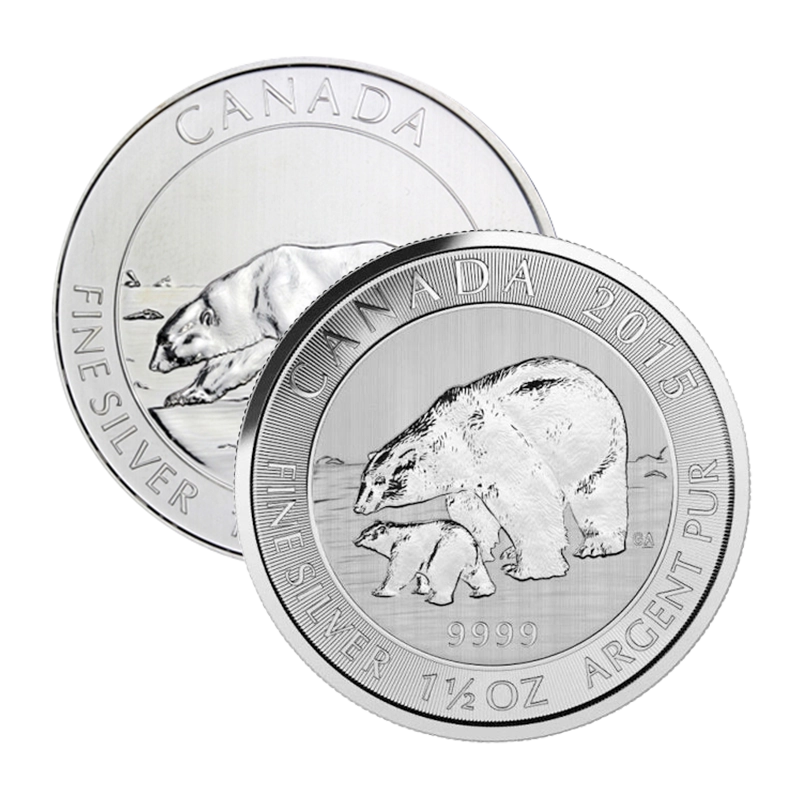 Polar Bear Canada 1,5 oz Fine Silver coin 999,9