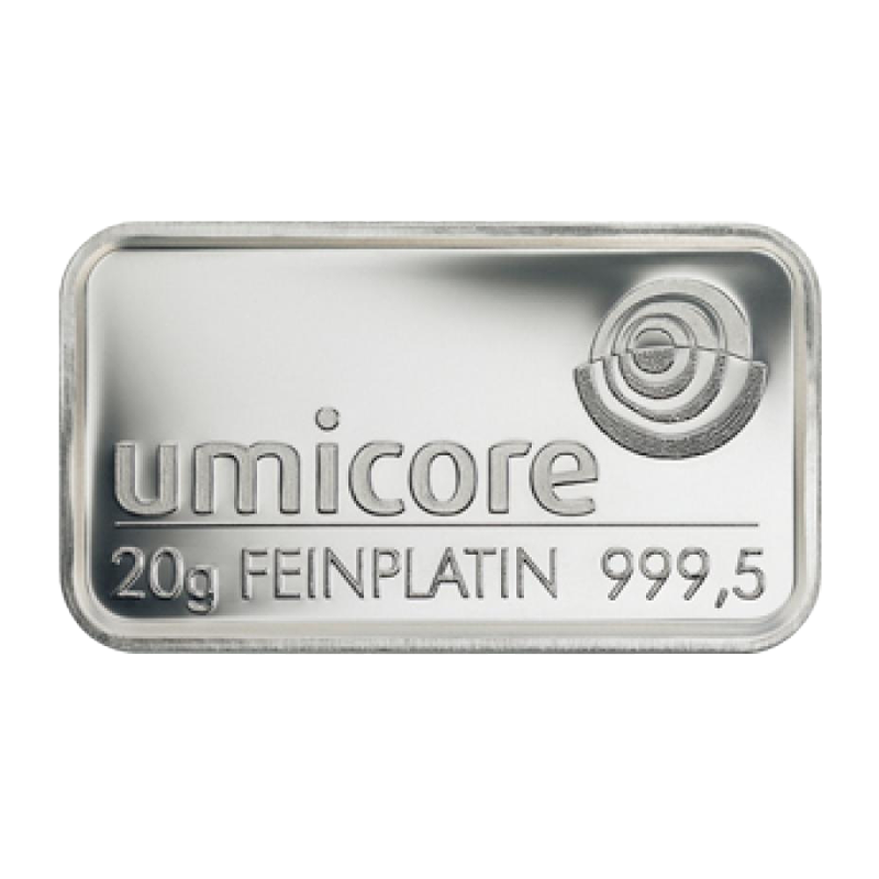 platinum bar .9995 - 20 gram