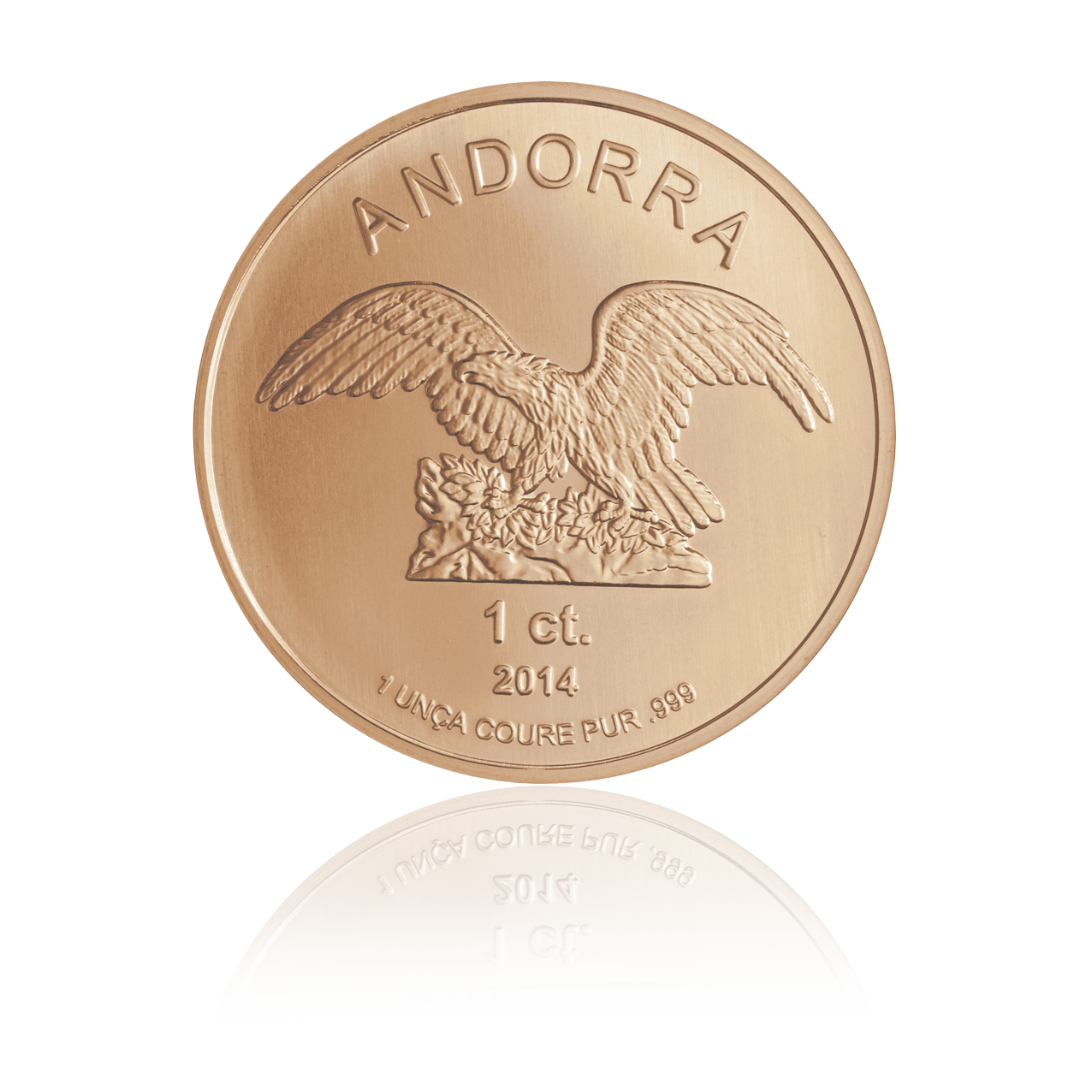 Andorra Eagle 2014 - 1 Céntim 1 oz Kupfermünze .999