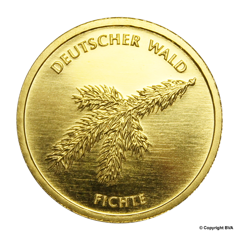 20 Euro Gold (2010) "Euro-Fichte" 3,8875 g Gold