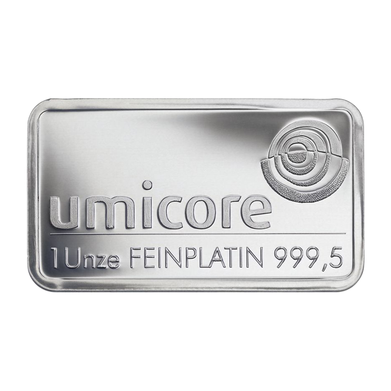 platinum bar - 1 oz .9995