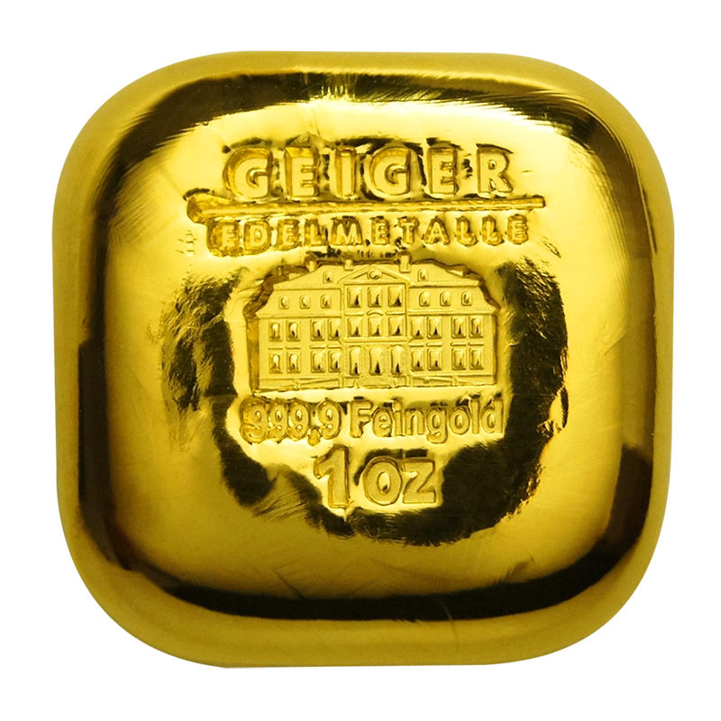 Gold Bar Schloss Güldengossa - 1 oz  .9999 square Cast