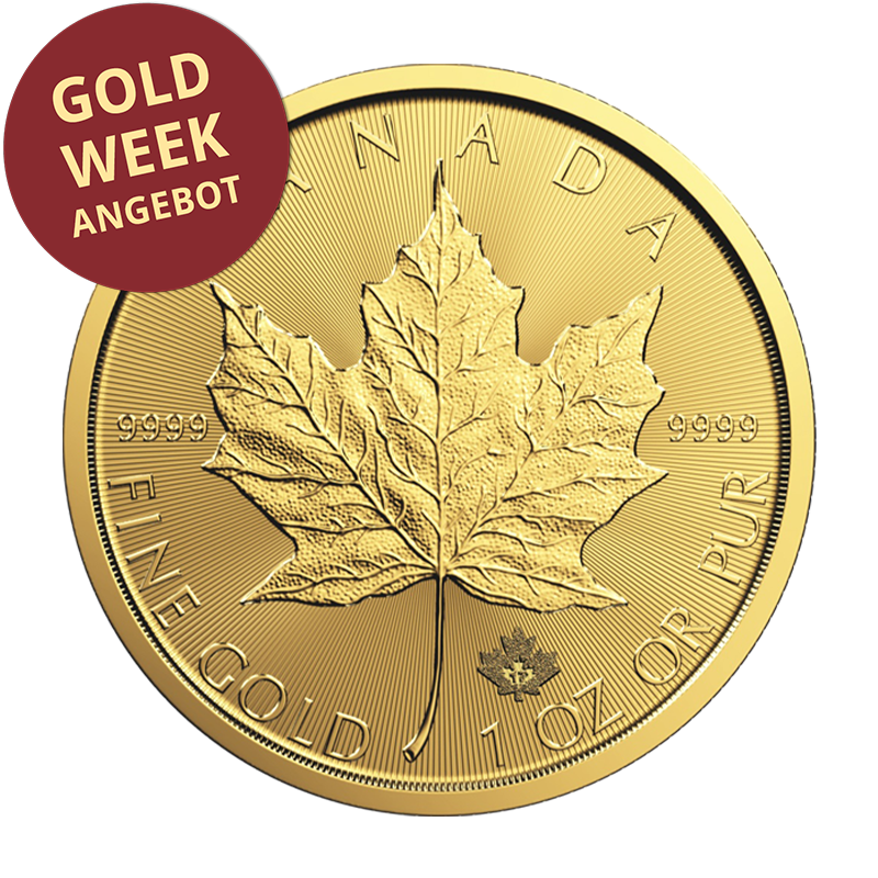 Maple Leaf - Kanada 1 oz Goldmünze - diverse Jahrgänge