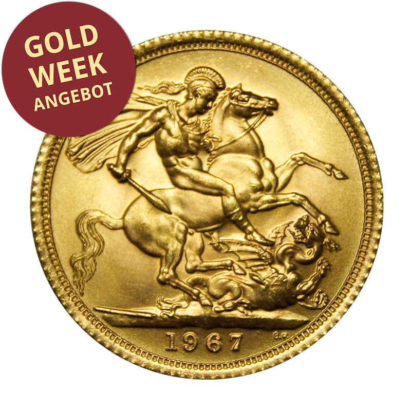 Sovereign - 1 Pfund Goldmünze 7,32 g - Großbritannien