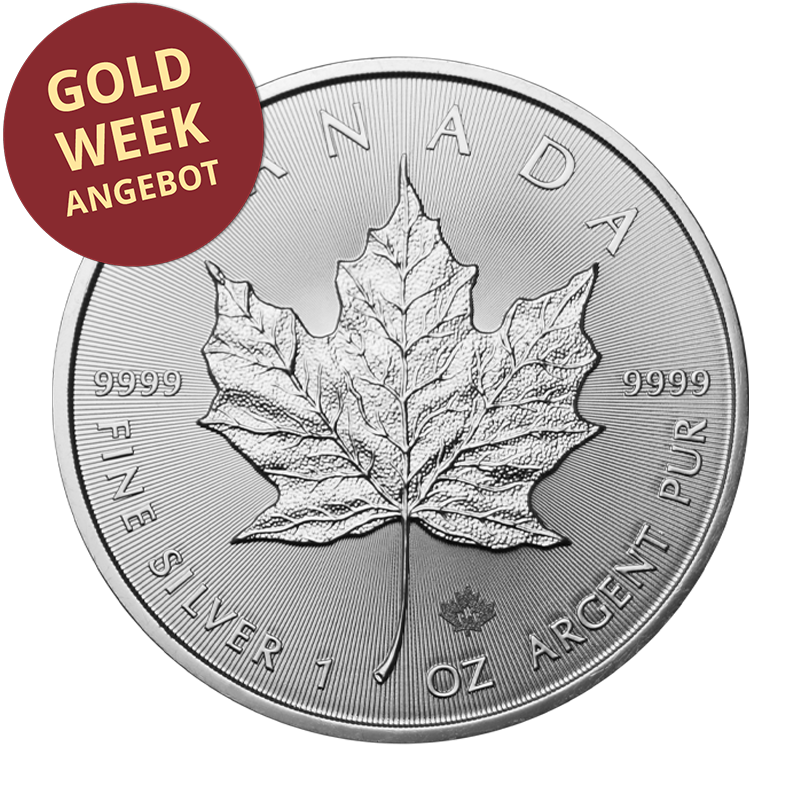 Maple Leaf - Kanada 1 oz Silbermünze, diverse Jahrgänge