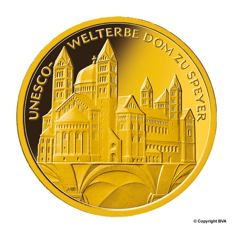 "Dom zu Speyer" 2019 - Deutschland 100 Euro 1/2 oz Goldmünze