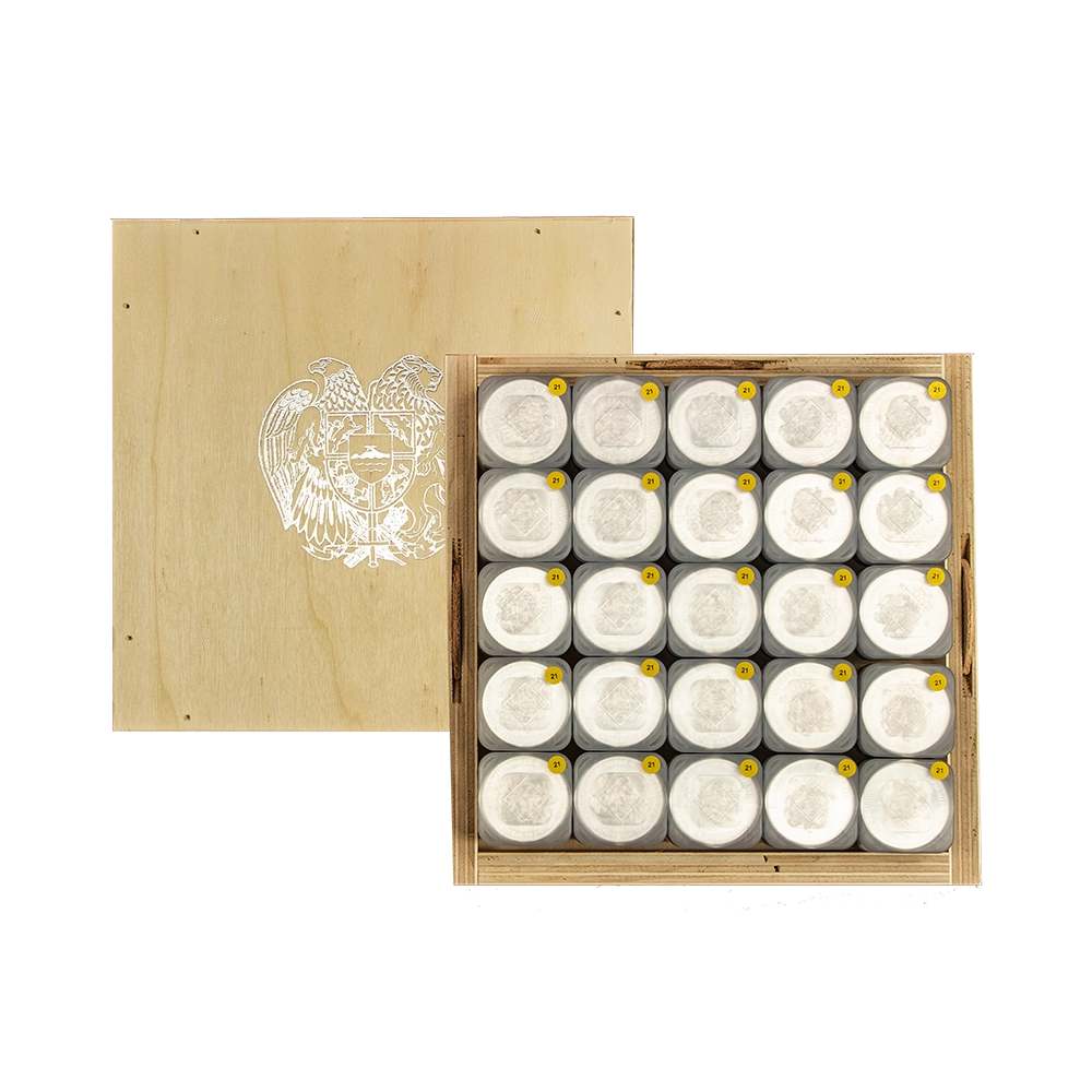 Holzbox Armenien 1 oz (500 Stück) (LEV)