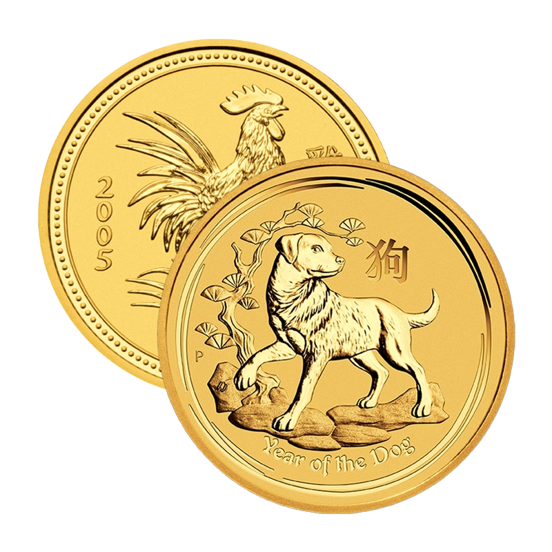 Lunar "alle Motive" - Australien 2 oz Goldmünze