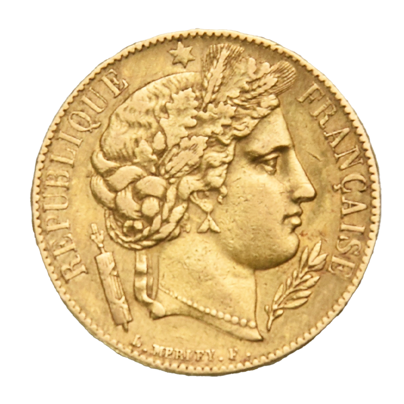 20 Franc 5,81 g Goldmünze - Frankreich Cereskopf