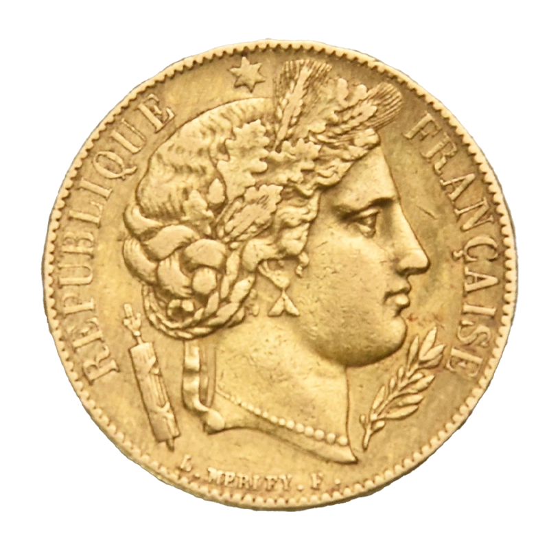 20 Franc 5,81 g Goldmünze - Frankreich Cereskopf