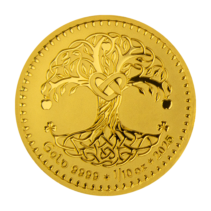 gold tree of life Tara Coin 2025 - 1/10 oz gold medal .9999