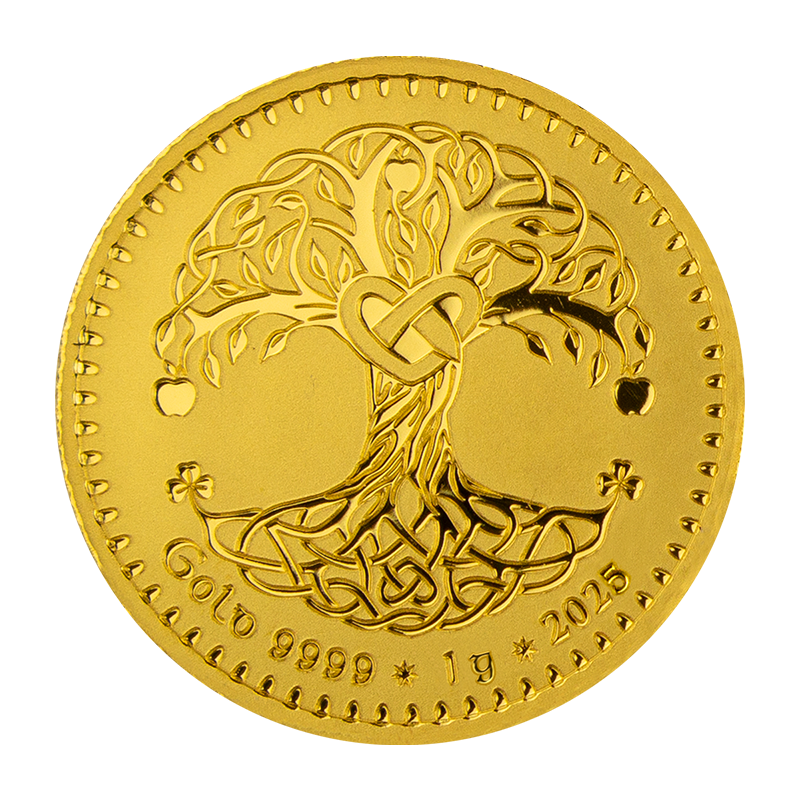 Gold tree of life Tara 2025 - 1 g Goldmedaille .9999 BU