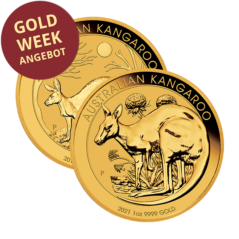 Känguru Nugget (Kangaroo) - Australien 1 oz Goldmünze - diverse Jahrgänge