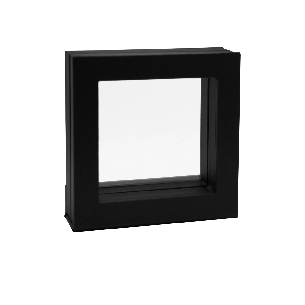 Schweberahmen 70 x 70 mm Innenmaß schwarz (AZ)