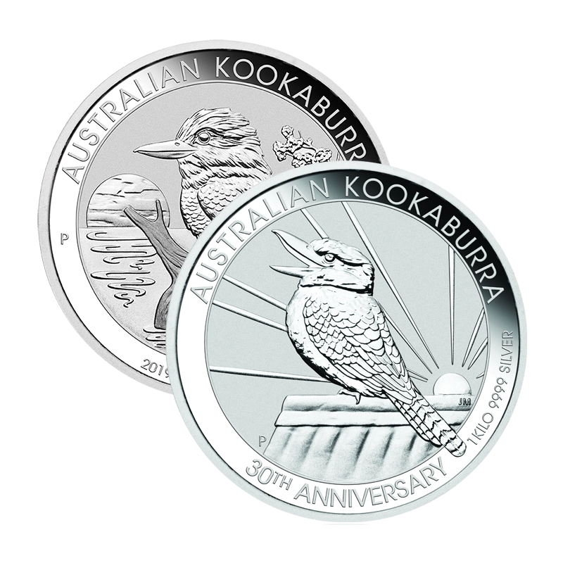 Kookaburra (diverse Jahrgänge) - Australien 1 kg Silbermünze