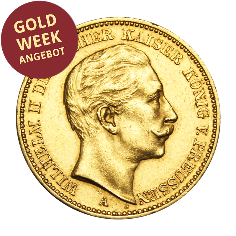 Wilhelm II - 20 Mark Goldmünze