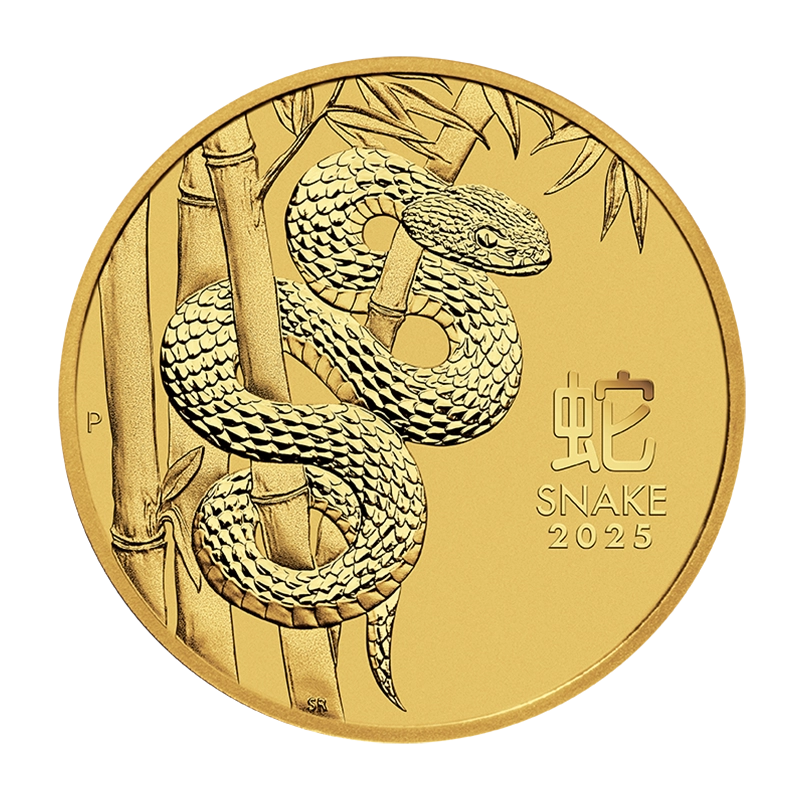 Lunar III "Schlange" 2025 - Australien 1/4 oz Goldmünze