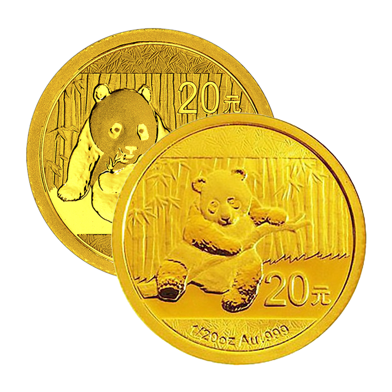 Panda (various Years) - China 1/20 oz gold coin