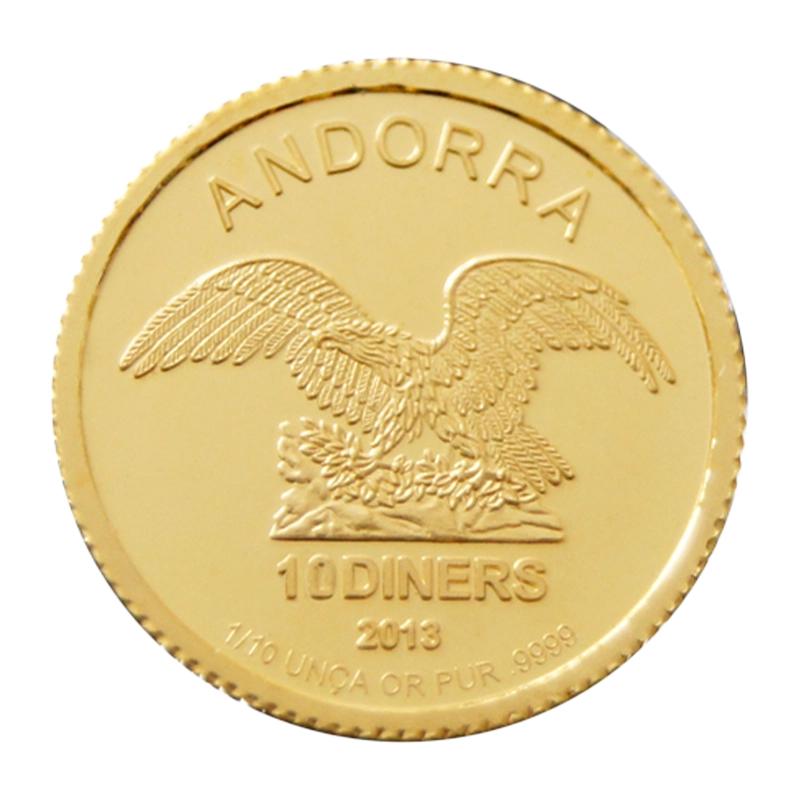 Andorra Eagle 1/10 oz Fine Goldcoin .9999