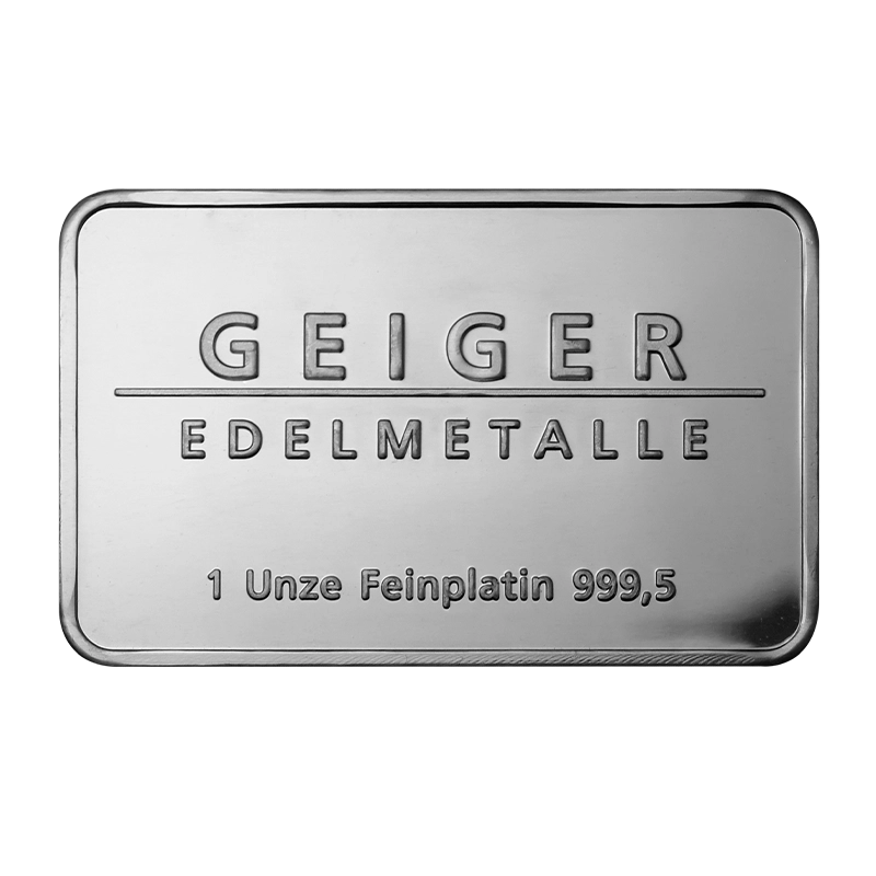 Platinbarren Schloss Güldengossa - 1 oz .9995 Umlaufware