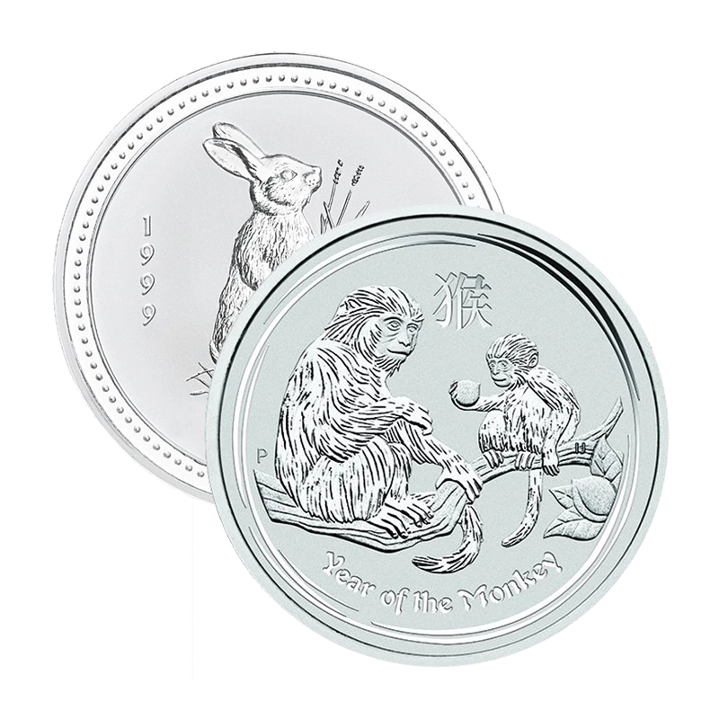 Lunar "alle Motive" - Australien 1 kg Silbermünze