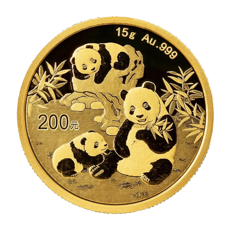 Panda 2025 - China 15 g gold coin