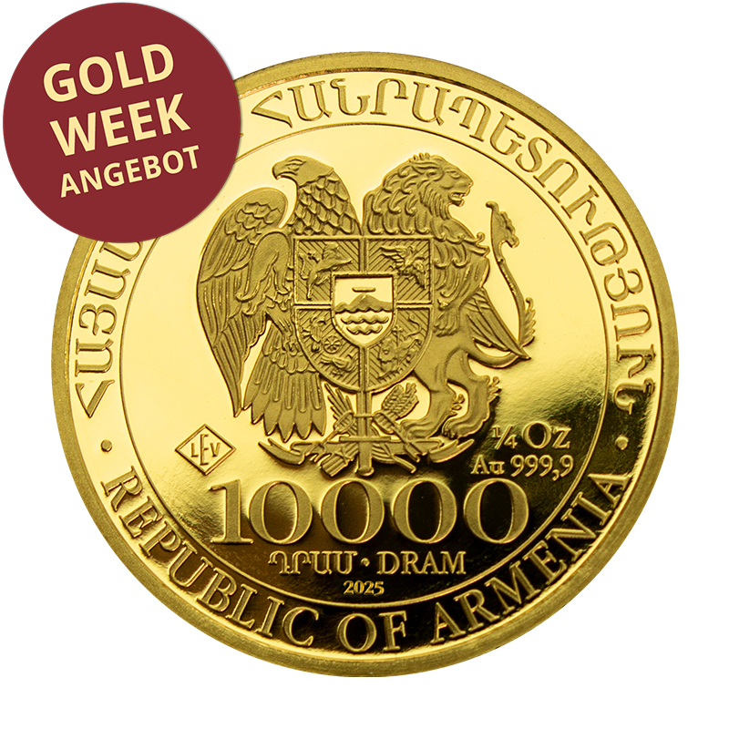 Arche Noah 2025 - Armenien 1/4 oz Goldmünze