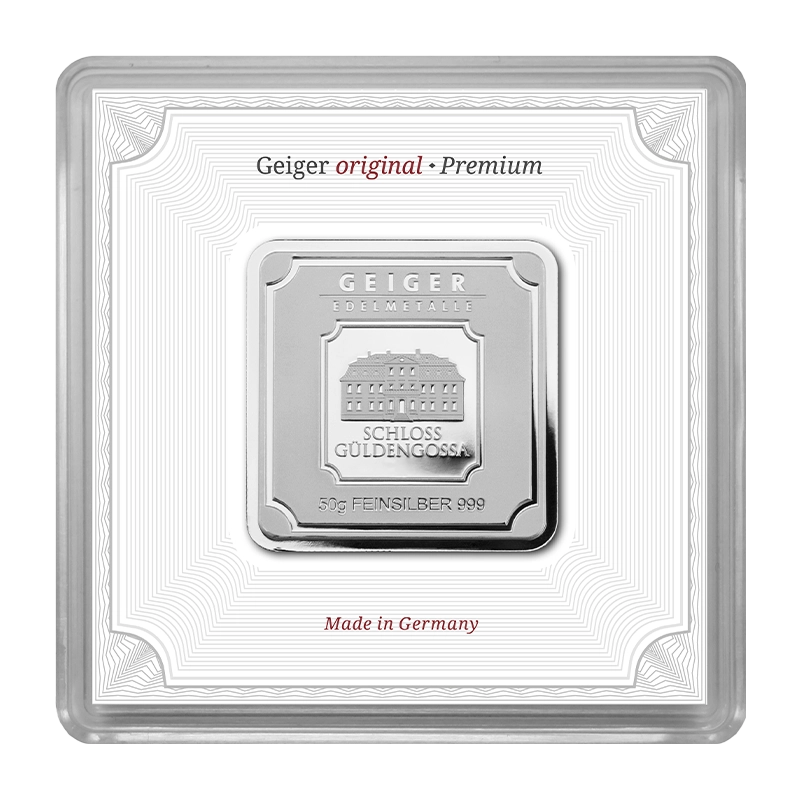 Geiger original Silberbarren