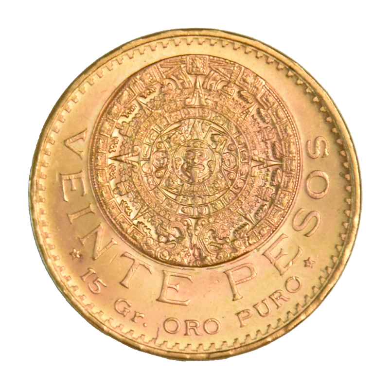20 Pesos Atztekenkalender - Mexiko 15 g Goldmünze