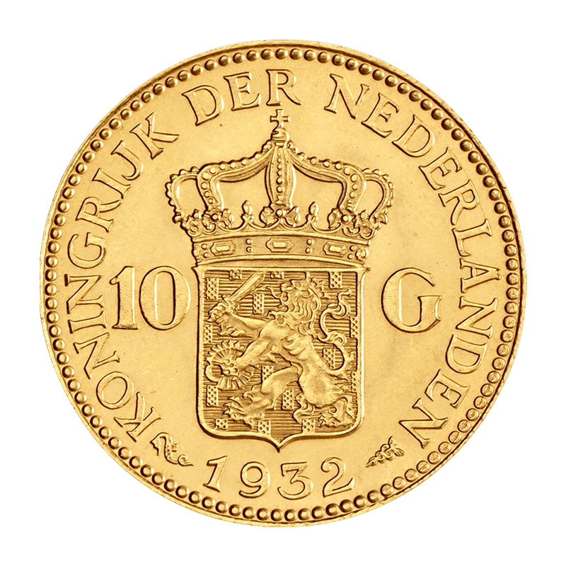 10 Gulden - Niederlande 6,05 g Goldmünze