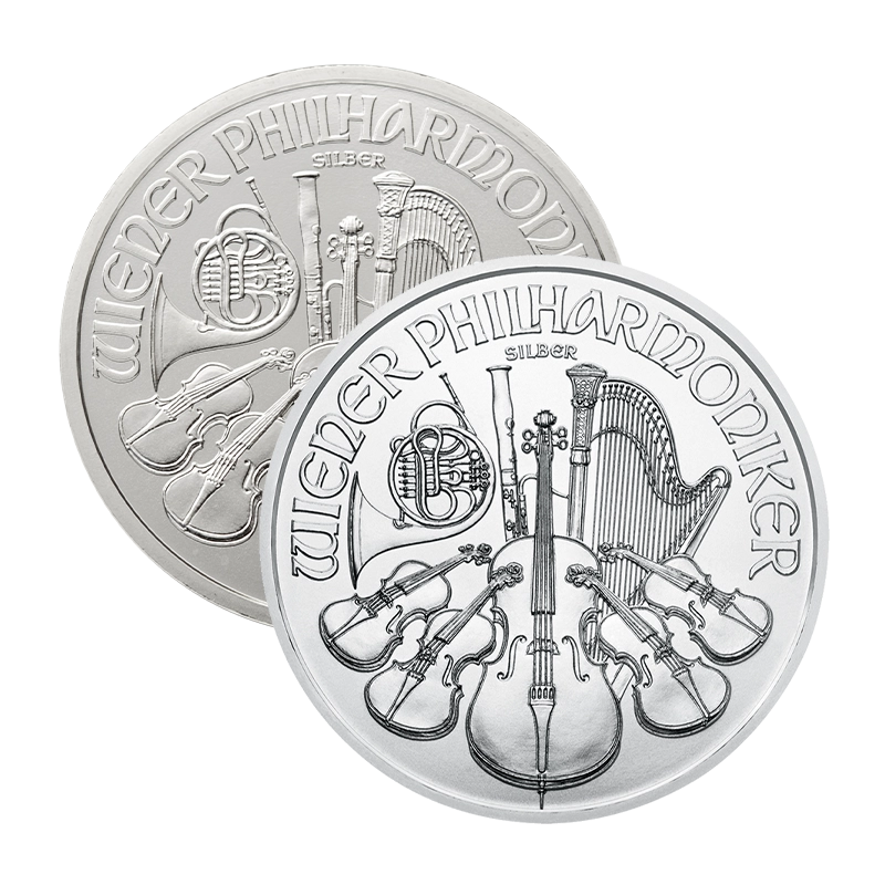 Vienna Philharmonic - Austria 1 oz silver coin, various years
