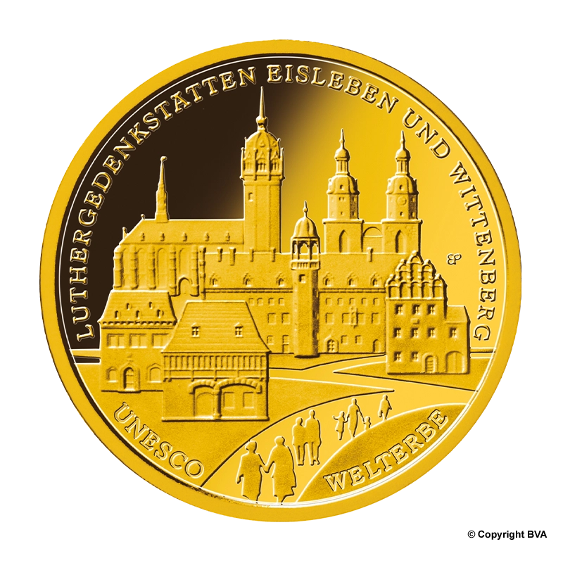 "Wittenberg" 2017 - Deutschland 100 Euro 1/2 oz Goldmünze